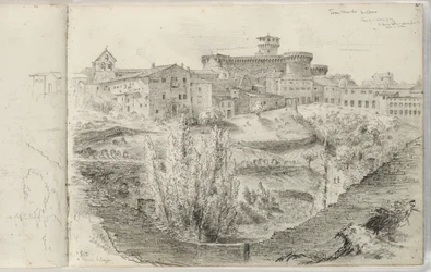 O Rocca Nuova (ou Torre Maschio, Volterra) c.1831